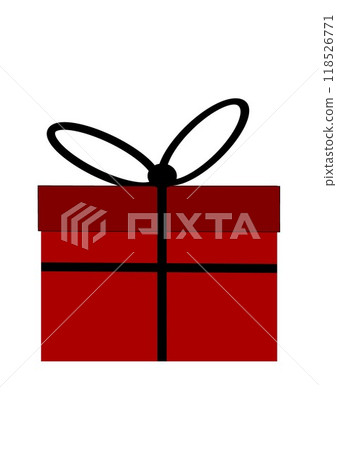 Red Gift Box For Celebrating Anniversaries, Christmas, Xmas, Birthdays, Valentines Day, New Year, And Weddings. Flat design. Wrapped Present. Element For Festive Occasions. Vector illustration Red Gift Box For Celebrating Anniversaries, Christmas, Xmas, Birthdays, Valentines Day, New Year, And Weddings. Flat design. Wrapped Present. Element For Festive Occasions. Vector illustration 118526771