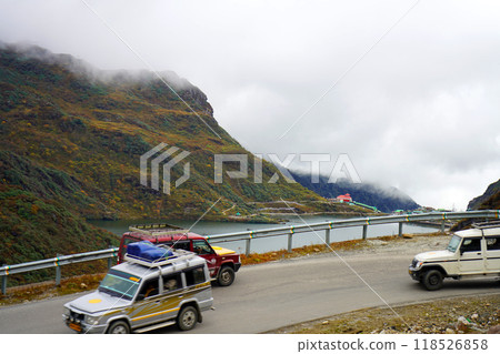 Road Beside the Tsomgo or Changu lake at East Sikkim Road Beside the Tsomgo or Changu lake at East Sikkim 118526858