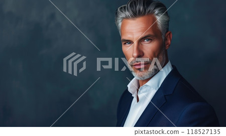 Elegant Mature Man with Refined Style Elegant Mature Man with Refined Style 118527135