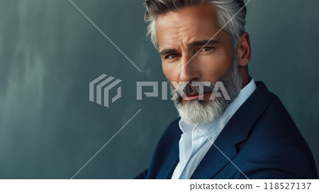 Charming Silver Fox in Timeless Fashion 118527137