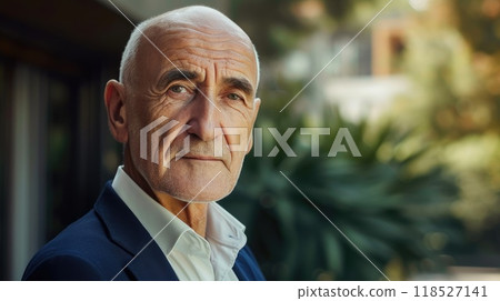 Elegant Senior Gentleman in Classic Attire Elegant Senior Gentleman in Classic Attire 118527141