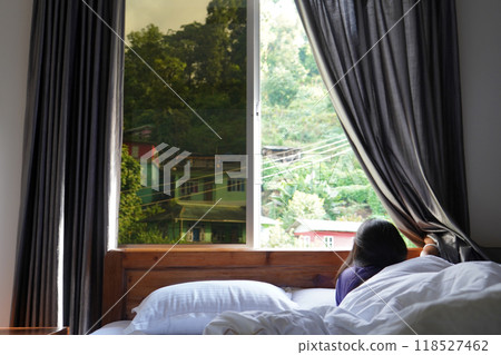 Model Slide curtain by taking view of Green mountain at East Sikkim Lingtham 118527462