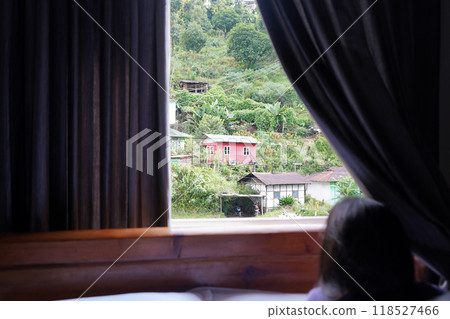 Luxury Room Window view of Green mountain at East Sikkim Lingtham 118527466