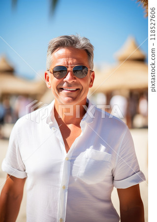 Expert Adventurer Revels in Vacation Bliss 118527606