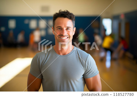 Dynamic 35-Year-Old Demonstrating PE Techniques 118527780