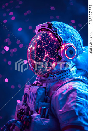 Cosmic Melodies: Astronaut Tuned to the Galaxy 118527781