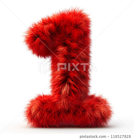 Adorable Crimson One: Furry Charm on White Adorable Crimson One: Furry Charm on White 118527828