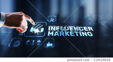 Influencer marketing concept. Business Internet concept 118528038