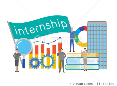 Internship image illustration Internship image illustration 118528189