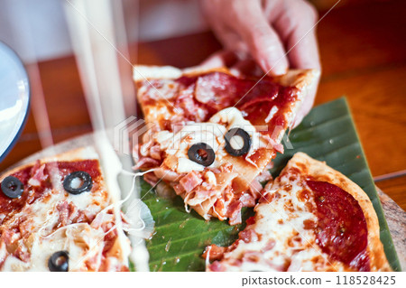 Homemade Pepperonis Special Pizza 118528425