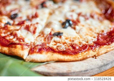 Homemade Pepperonis Special Pizza Homemade Pepperonis Special Pizza 118528426