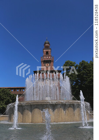 Sforzesco Castle and Fountain 118528438