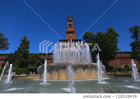 Sforzesco Castle and Fountain 118528439