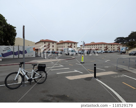San Francisco, California, USA - 09.18.2024: Fort Mason Center. Port of Embarkation, was declared a National Historic Landmark in 1985. 118529179