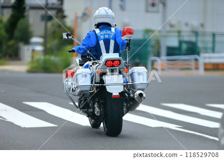 Police motorcycle patrol image 118529708