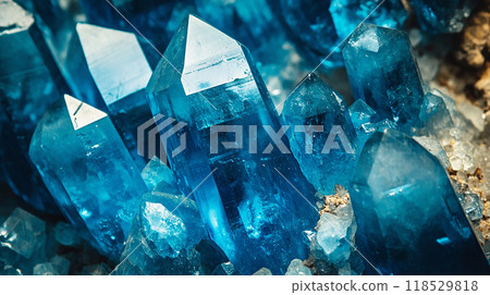 Beautiful blue crystal ore 118529818