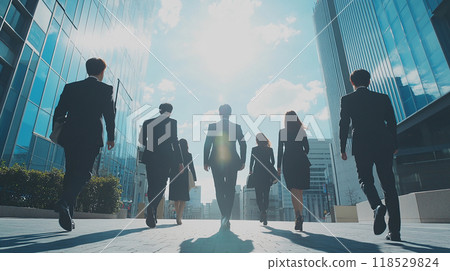 Business people walking towards the future 118529824