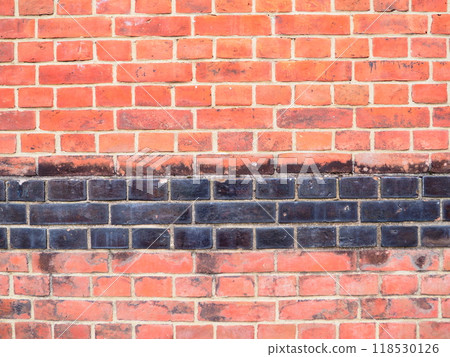 Brick wall with black lines 118530126