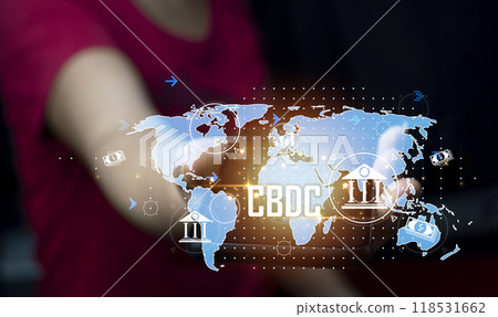 CBDC visual concept. Central Bank Digital Currency CBDC visual concept. Central Bank Digital Currency 118531662