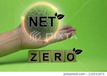 Concept of good world ecosystem, green world,net zero,eco 118531673
