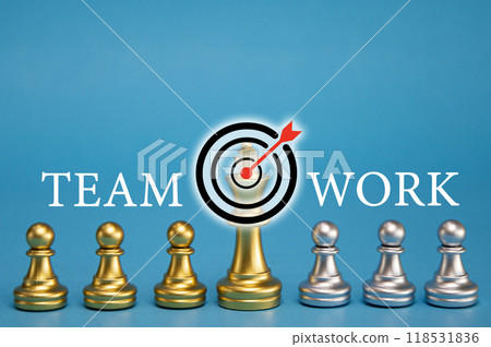 Ideas for planning work and setting business goals and working as a team 118531836