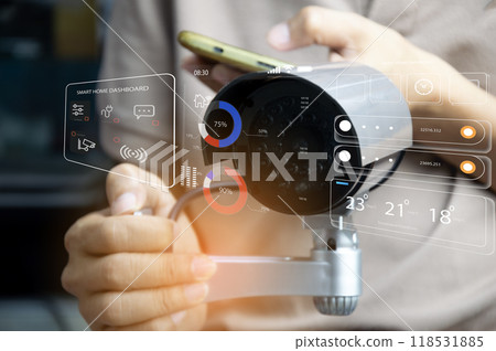 IP wifi wireless security camera supports Internet installation technology, security systems, smart home applications IP wifi wireless security camera supports Internet installation technology, security systems, smart home applications 118531885