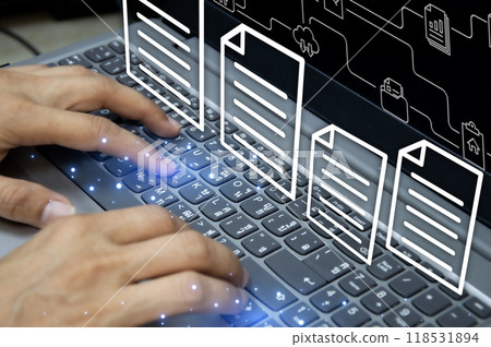 Ideas for working with documents via the cloud Ideas for working with documents via the cloud 118531894