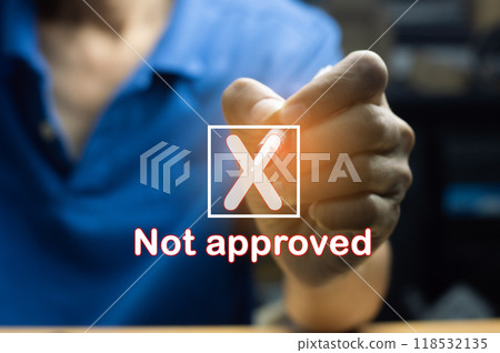 Concept, disapproval of operations or Disapproval of various projects 118532135