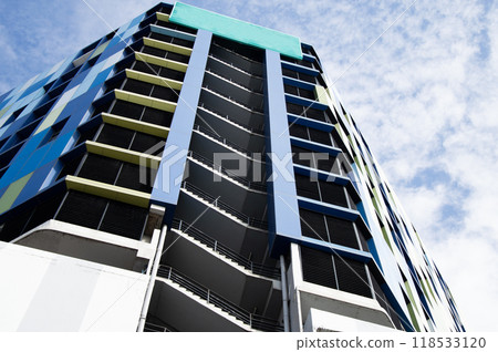 View from below the parking building 118533120