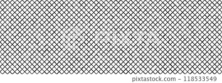 Hand drawn diagonal grid as simple seamless pattern bw Hand drawn diagonal grid as simple seamless pattern bw 118533549