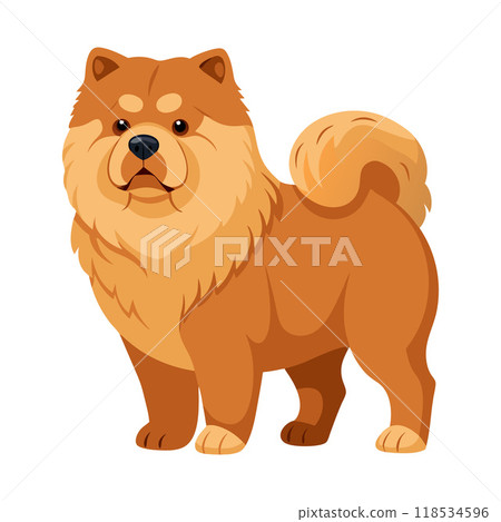 A cute dog with a fluffy tail and a big brown face A cute dog with a fluffy tail and a big brown face 118534596