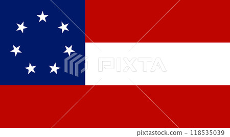 Flag of the Confederate States of America (March 1861 - May 1861) Flag of the Confederate States of America (March 1861 - May 1861) 118535039