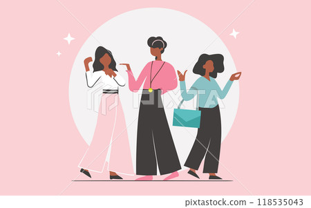 Illustration brief women Minimalist style 118535043