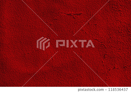 Red matte suede background macro photo. Suede texture 118536437