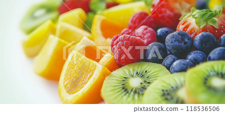 Fruit background. Close-up photo of fresh fruit Fruit background. Close-up photo of fresh fruit 118536506