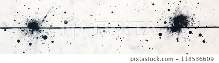 Abstract high contrast background. Black, blue and white concrete streaked banner. Cracked concrete background 118536609