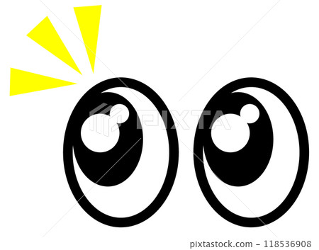 帶有大黑眼睛的眼球插圖會讓您感到驚訝並吸引註意力。 帶有大黑眼睛的眼球插圖會讓您感到驚訝並吸引註意力。 118536908