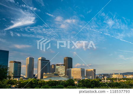 Osaka Business Park - View from inside Osaka Castle 118537793