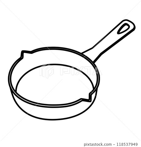 Simple skillet illustration Simple skillet illustration 118537949