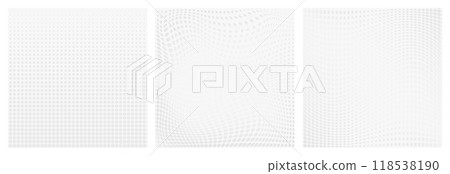 Halftone gradient square background 118538190