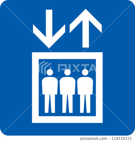Simple elevator icon/pictogram illustration 118538321