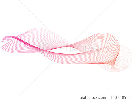 Line wave graphic background material 118538563