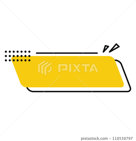 Yellow sale text box banner vector illustration 118538797