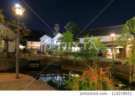 [Okayama Prefecture] Night view of Kurashiki Bikan Historical Quarter 118539022