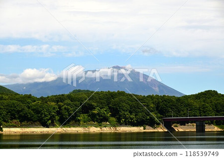 Gosho lake and Iwateyama Gosho lake and Iwateyama 118539749