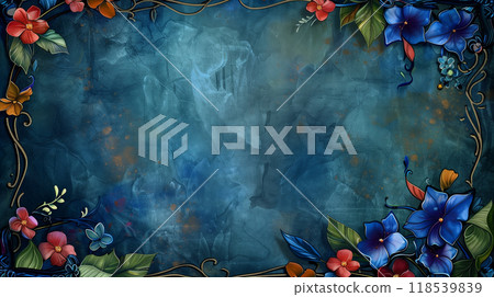 Floral decoration illustration 118539839