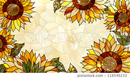 Sunflower Decorative Design 118540233