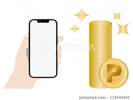Smartphone and points 118540405