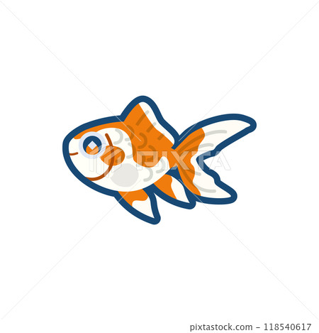 可愛的金魚插圖(日文) 可愛的金魚插圖(日文) 118540617