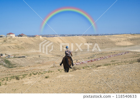 A view of Yanardag (Burning Mountain) in Azerbaijan 118540633